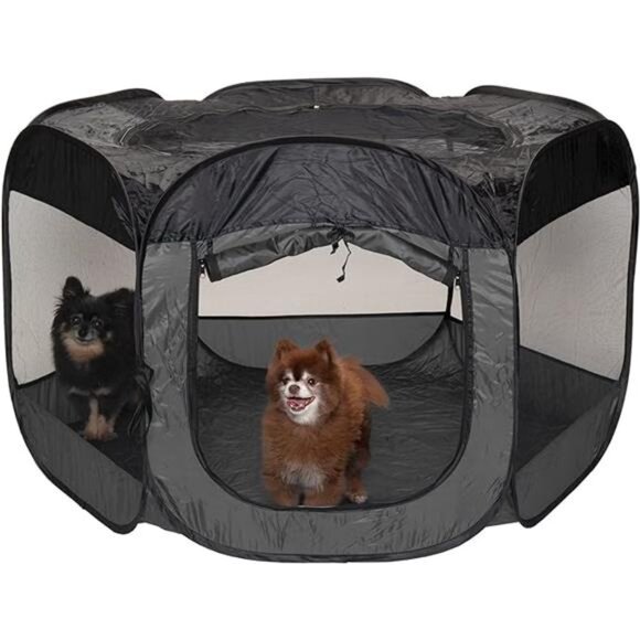 Pop Up Playpen Pet Tent Playground - Gray, Extra Large - Picture 7 of 7